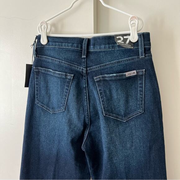 NWT Joe's Jeans Lavender High Rise Flare Jeans Dark Wash Wide Leg Size 27 $208 - Picture 10 of 11